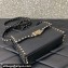 Valentino Small Rockstud Crossbody Bag in Grainy Calfskin Black/Gold 2024