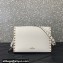 Valentino Small Rockstud Crossbody Bag in Grainy Calfskin White 2024
