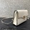 Valentino Small Rockstud Crossbody Bag in Grainy Calfskin White 2024