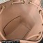 Valentino Locò Bucket Bag In Calfskin Leather Nude With Enamel Tone-On-Tone Vlogo Signature 2024