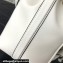 Valentino Locò Bucket Bag In Calfskin Leather White With Enamel Tone-On-Tone Vlogo Signature 2024