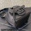 Valentino Locò Bucket Bag In Calfskin Leather Black With Enamel Tone-On-Tone Vlogo Signature 2024