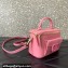 Valentino Mini Locò Handbag In Calfskin Leather Pink With Enamel Tone-On-Tone Vlogo Signature 2024