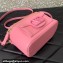 Valentino Mini Locò Handbag In Calfskin Leather Pink With Enamel Tone-On-Tone Vlogo Signature 2024