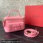 Valentino Mini Locò Handbag In Calfskin Leather Pink With Enamel Tone-On-Tone Vlogo Signature 2024