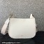 Valentino Rockstud Hobo Bag in Grainy Calfskin White 2024