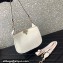 Valentino Rockstud Hobo Bag in Grainy Calfskin White 2024