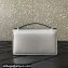 Valentino Vlogo Signature Wallet With Chain in Grainy Calfskin Silver 2024