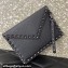Valentino Rockstud Pouch Clutch Bag in Grainy Calfskin Black 2024