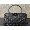 Valentino Rockstud Handbag In Padded Nappa Black 2024