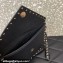 Valentino Rockstud Pouch Clutch Bag in Grainy Calfskin Black/Gold 2024