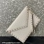Valentino Rockstud Pouch Clutch Bag in Grainy Calfskin White 2024