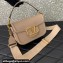 Valentino Alltime shoulder bag in grainy calfskin Nude 2024