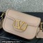Valentino Alltime shoulder bag in grainy calfskin Nude 2024