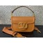 Valentino Alltime shoulder bag in grainy calfskin Brown 2024