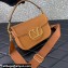 Valentino Alltime shoulder bag in grainy calfskin Brown 2024
