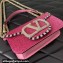 Valentino Small Locò Shoulder Bag Embroidered Pink With Crystals 2024