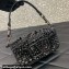 Valentino Small Locò Shoulder Bag Black With Crystals 2024