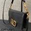 Valentino Locò Shoulder Bag in calfskin Black 2024