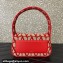 Valentino Toile Iconographe VLogo Signature Small Hobo Bag Red 2024