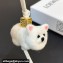 Loewe Chow chow charm in felt and calfskin
