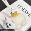Loewe Chow chow charm in felt and calfskin