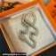 Hermes H Too Speed key ring in metal