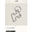 Hermes H Too Speed key ring in metal