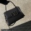 Valentino small VSLING Handbag in grainy calfskin Black with JEWEL EMBROIDERY 2024