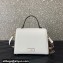 Valentino small VSLING Handbag in grainy calfskin White with JEWEL EMBROIDERY 2024