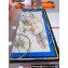 Hermes Voitures en Equilibre scarf 90x90cm in silk twill Blue 2024