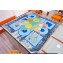 Hermes Cavalier en Formes scarf 90x90cm in silk twill Blue 2024