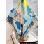 Hermes Cavalier en Formes scarf 90x90cm in silk twill Blue 2024