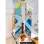 Hermes Cavalier en Formes scarf 90x90cm in silk twill Blue 2024