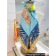 Hermes Cavalier en Formes scarf 90x90cm in silk twill Blue 2024