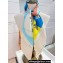 Hermes Jeu des Omnibus et Dames Blanches au Tampon scarf 90x90cm in silk twill Blue 2024