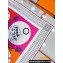 Hermes Jeu des Omnibus et Dames Blanches au Tampon scarf 90x90cm in silk twill Orange 2024