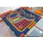 Hermes Tapis de Selle double face scarf 90x90cm in silk twill Blue 2024
