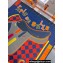 Hermes Tapis de Selle double face scarf 90x90cm in silk twill Blue 2024