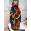 Hermes Tapis de Selle double face scarf 90x90cm in silk twill Blue 2024