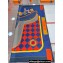 Hermes Tapis de Selle double face scarf 90x90cm in silk twill Blue 2024