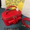 Valentino Mini Locò Handbag In Calfskin Leather Red With Enamel Tone-On-Tone Vlogo Signature 2024