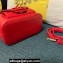 Valentino Mini Locò Handbag In Calfskin Leather Red With Enamel Tone-On-Tone Vlogo Signature 2024