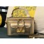 Valentino Mini Locò Handbag In Calfskin Leather Gold With Enamel Tone-On-Tone Vlogo Signature 2024