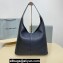 Balenciaga Locker Medium North-South Hobo Bag in black/Silver grained calfskin 2024