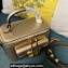 Valentino Mini Locò Handbag In Calfskin Leather Gold With Enamel Tone-On-Tone Vlogo Signature 2024