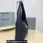 Balenciaga Locker Medium North-South Hobo Bag in black/Silver grained calfskin 2024