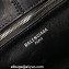 Balenciaga Locker Medium North-South Hobo Bag in black/Silver grained calfskin 2024