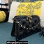Valentino Rockstud Clutch Bag In Padded Nappa Black 2024