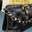 Valentino Rockstud Clutch Bag In Padded Nappa Black 2024
